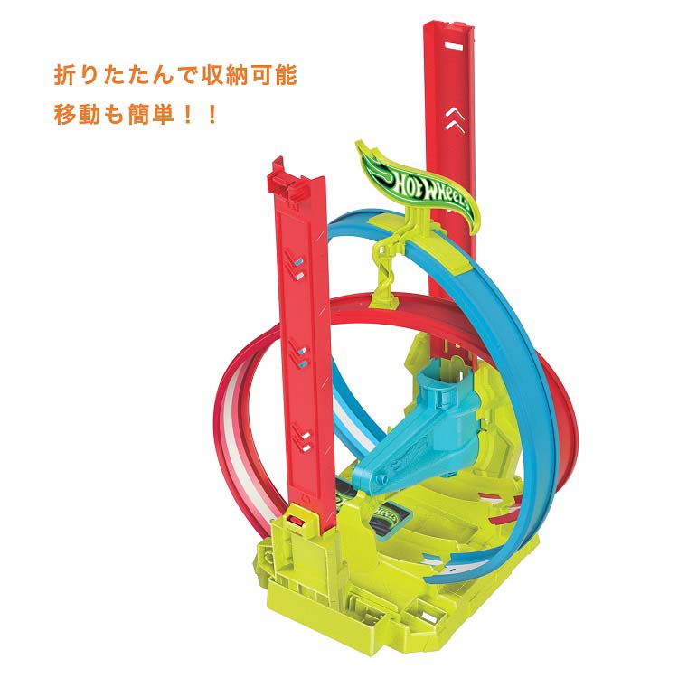 楽天市場】ホットウィール ネオンスピーダーズ レイザースタントセット