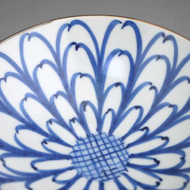 菊割五寸平鉢 岩華 単品 - 京焼清水焼 松韻堂