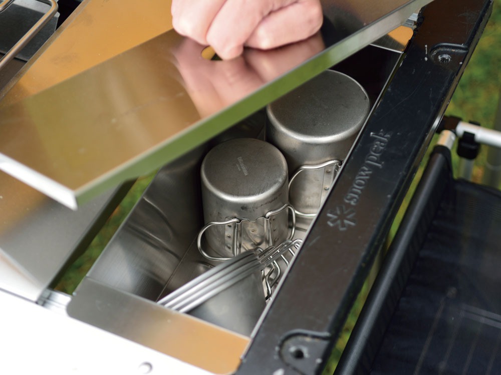 Peak大容量ステンBOXワンユニットスノーピーク調味料ギアのストックに ステンボックスハーフユニット| スノーピーク(Snow Peak)