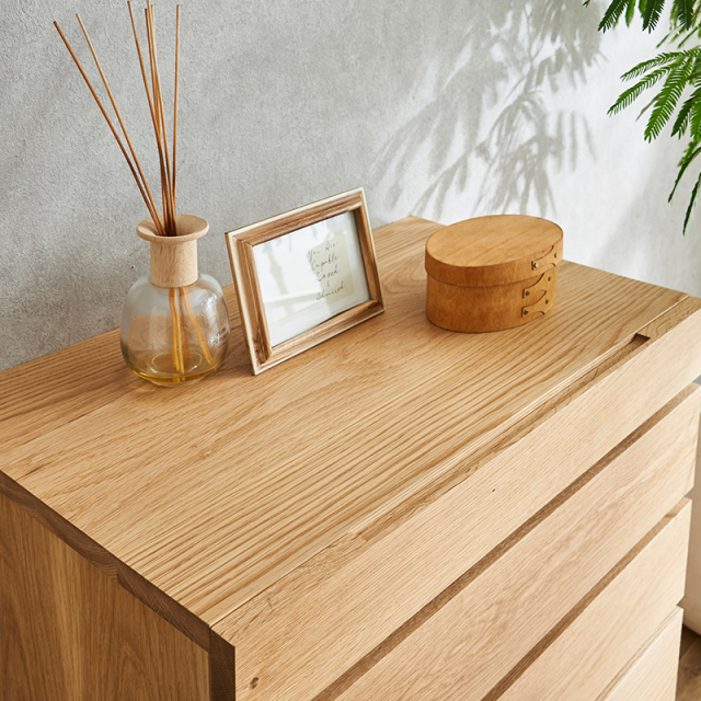 ハイチェスト 彩美／SAIBI-W900（ホワイトオーク-シンプル） md