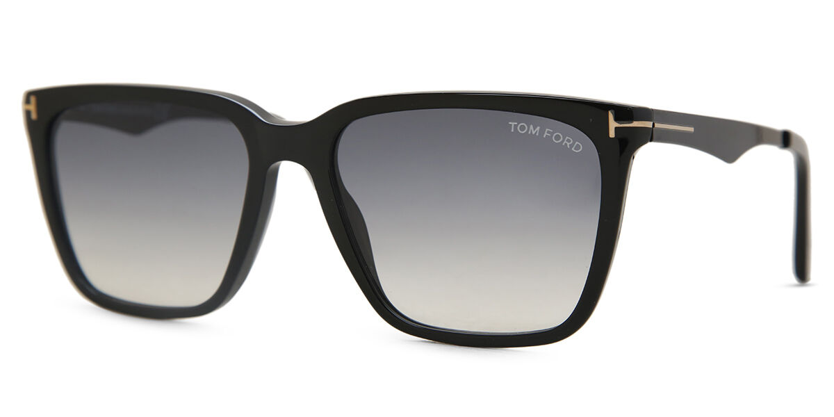 Tom Ford FT0862 GARRETT 01B Square Shiny Black Sunglasses