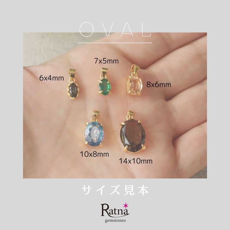 Handmade】グリーンアメジスト コンケーブカット ペンダントトップ 18k