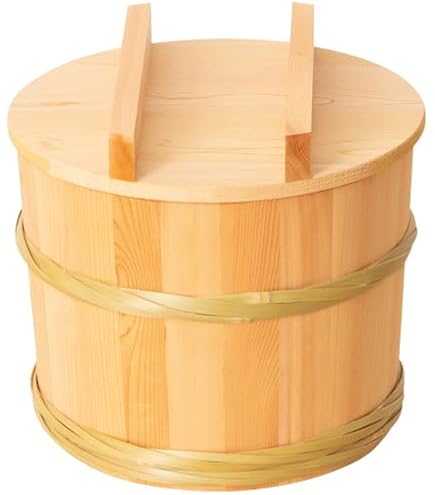 Amazon | 木製 漬物樽 漬け物 保存容器 押し蓋付き サイズ：6L 1個