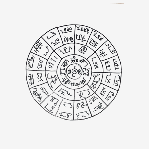 龍体文字フトマニ図の全アイテム|デザインTシャツ通販【ClubT】