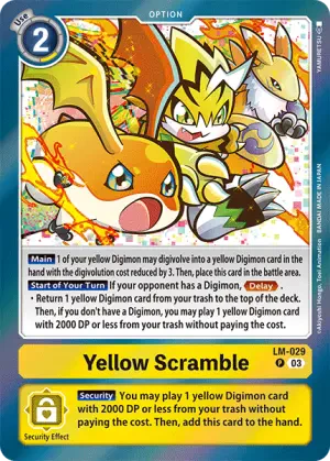 Yellow Scramble (LM-029) - DigimonCard