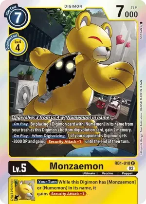 Monzaemon (RB1-018) - DigimonCard