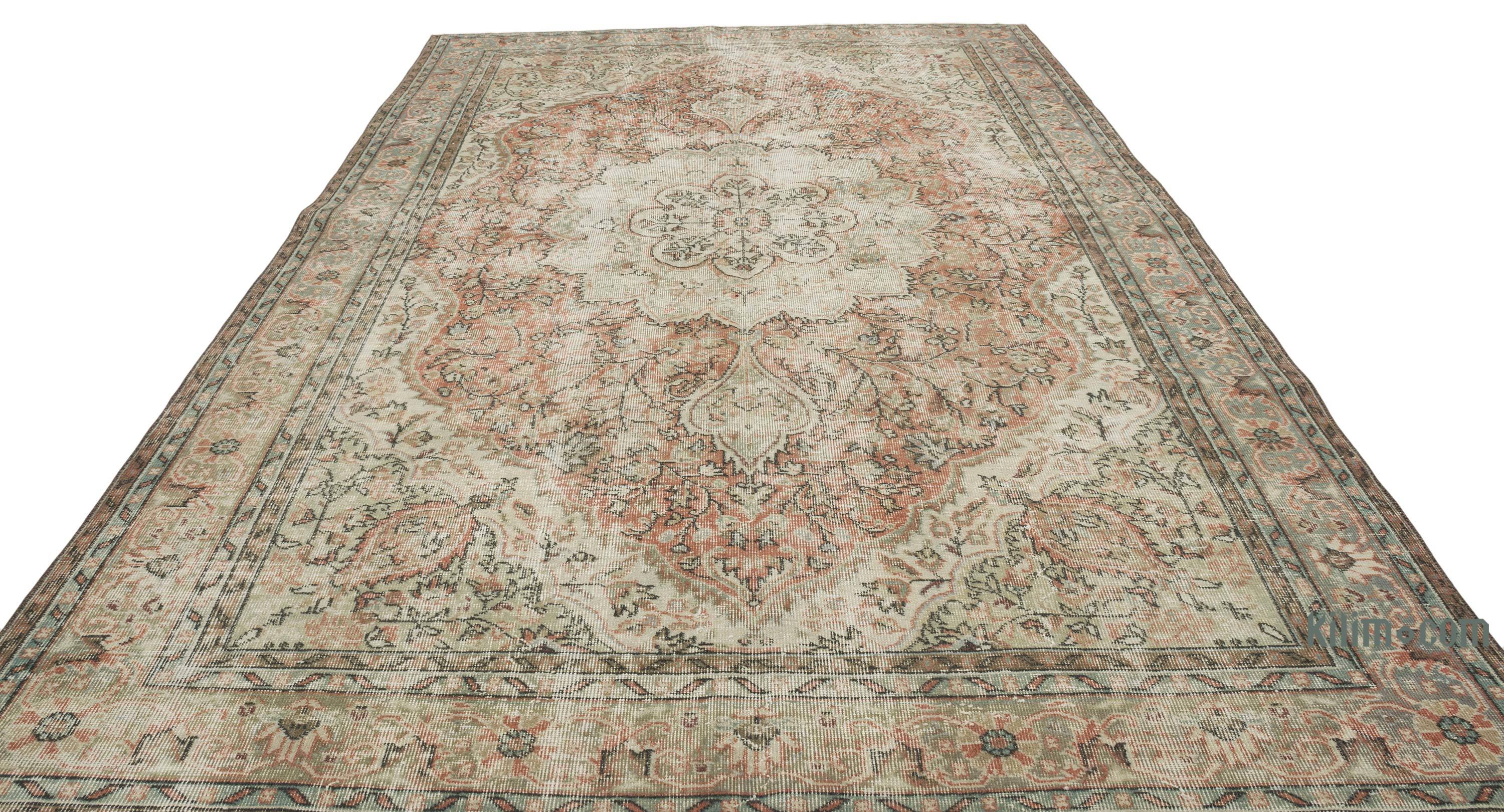 Vintage Turkish Hand-Knotted Rug - 6' 6