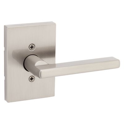 Satin Nickel Halifax Lever (Rectangle) - Pull Only | Kwikset