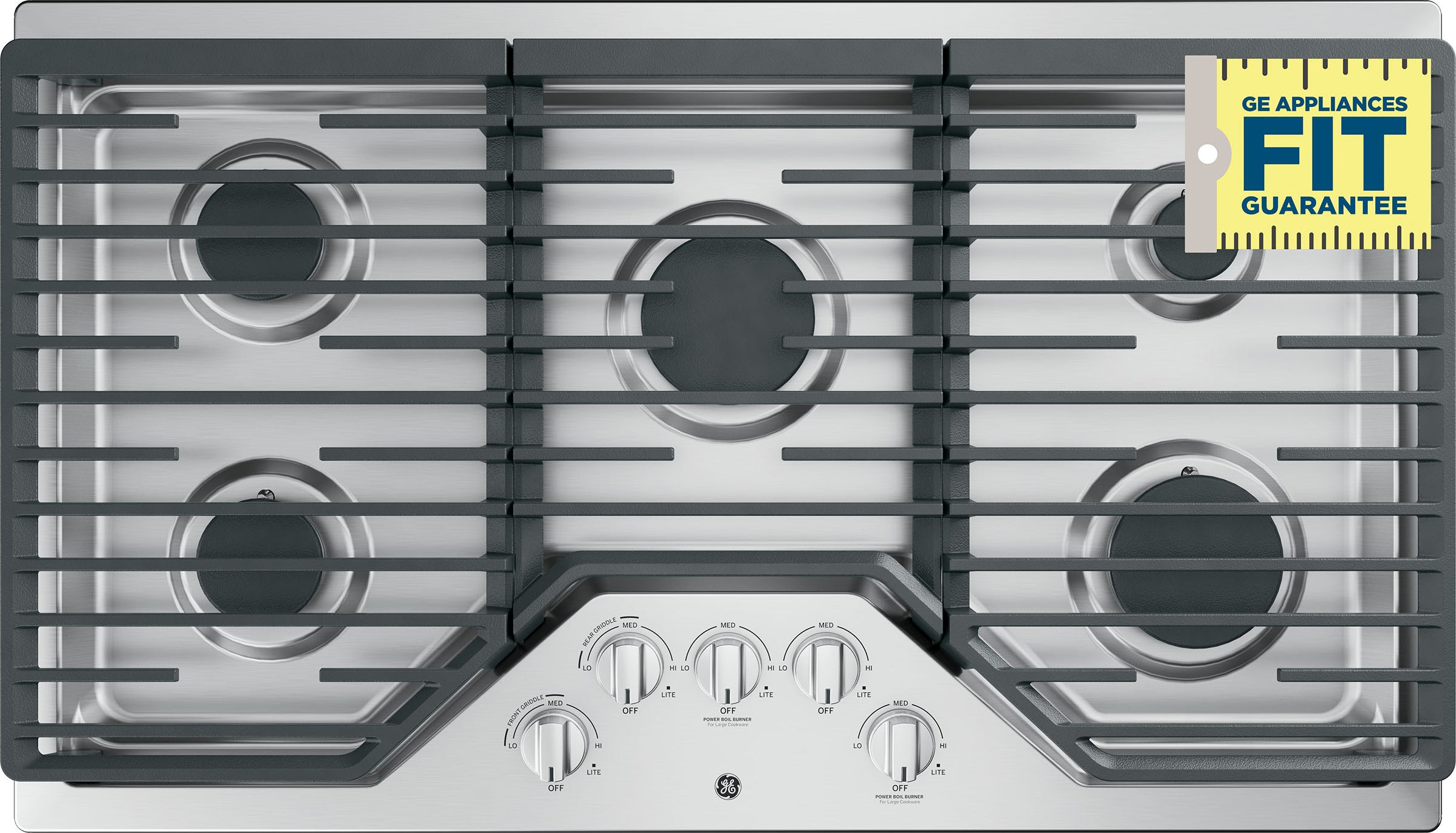 GE JGP5036SLSS 36 Built-In Gas Cooktop Stainless Steel | Plesser's