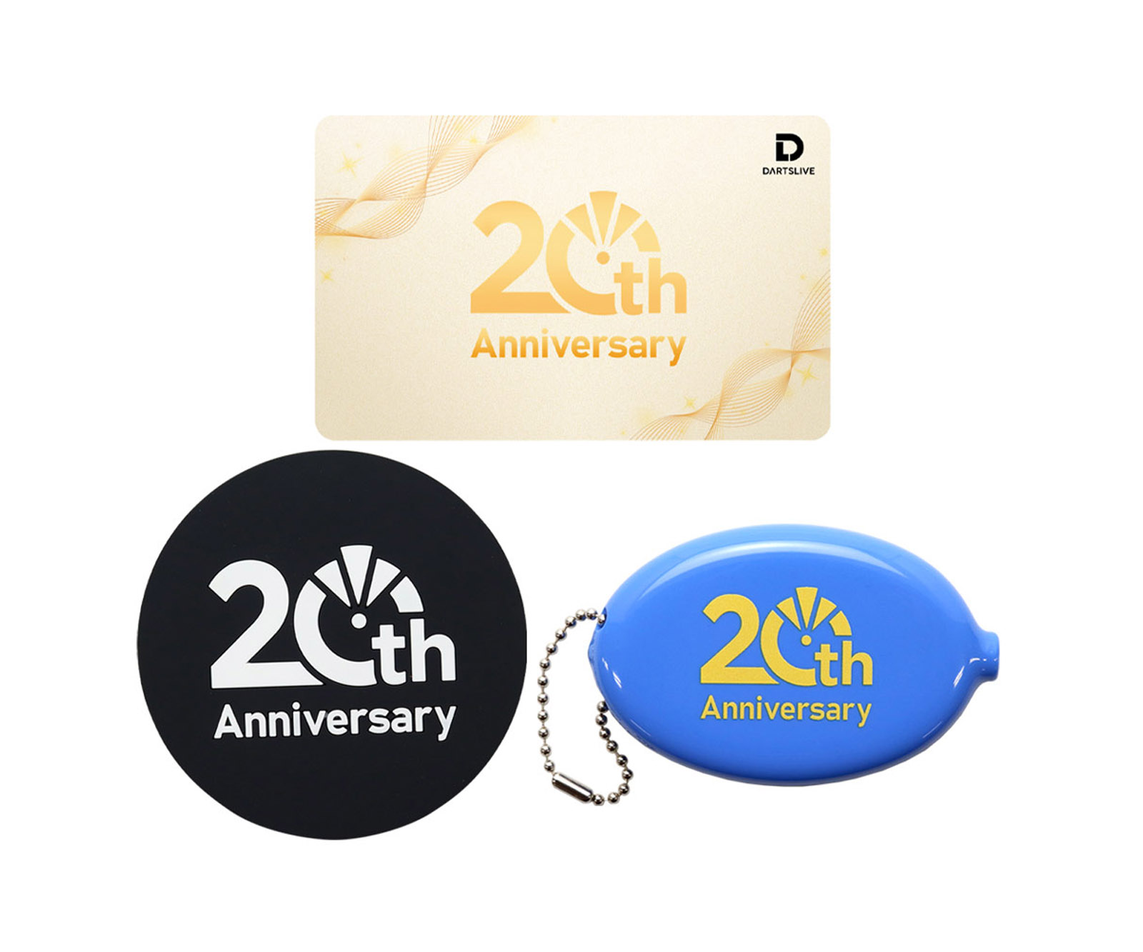 ダーツ雑貨【ダーツライブ】20周年記念 ダーツライブカード&グッズ