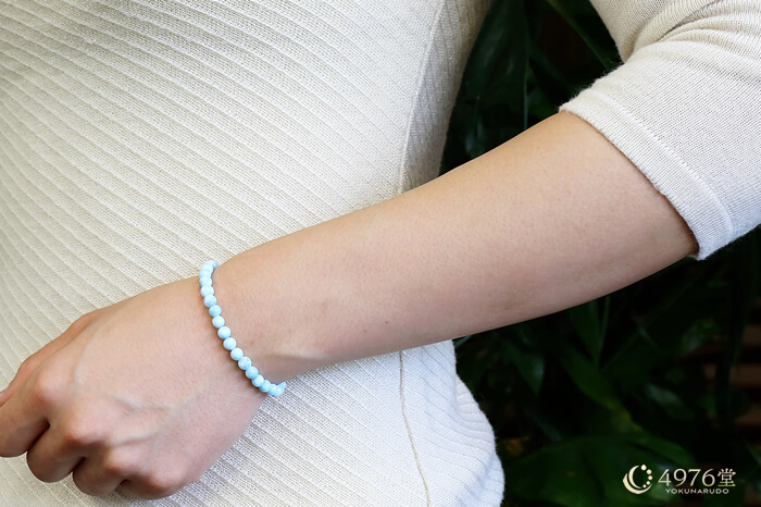 ラリマー ブレスレット 5mm ｜ 天然石通販の4976堂