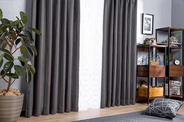 遮光カーテン ニューファイン グレー 200×178cm 1枚入 | カーテン