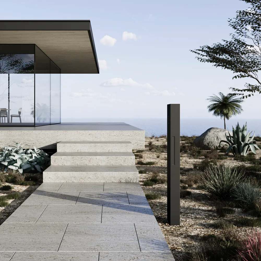 販売開始前】ミニート マットグレー 右インターホン GP004R | 機能門柱