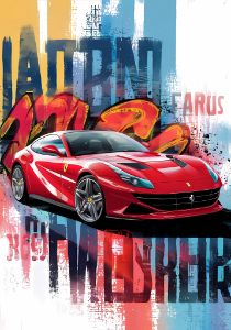 Ferrari Poster 70x100 - ZEDGE STORE - Paintings & Prints, Sports