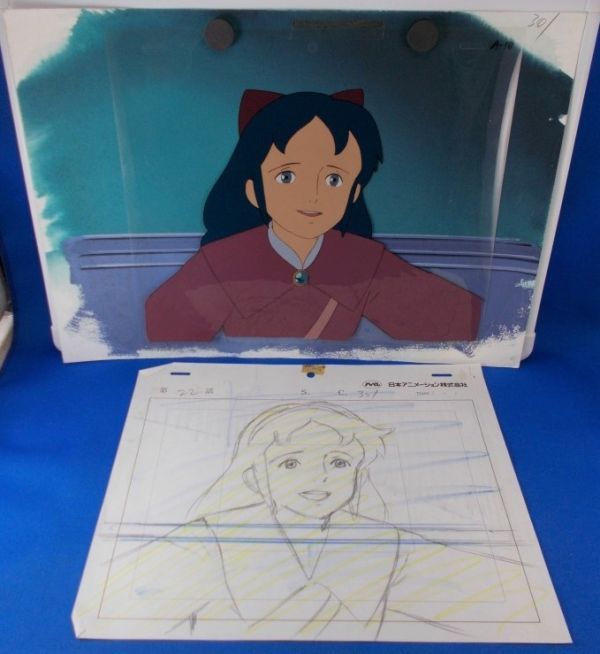 セル画 背景 レイアウト付 ロミオの青い空 アンジェレッタ