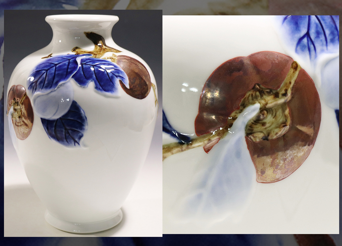 侍】昭和34年頃之作品 渦福銘柿右衛門 柿右衛門合資会社 小畑柿右衛門