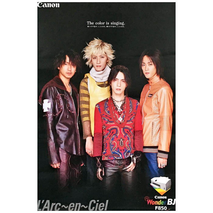 L'Arc～en～Ciel ポスター Canon Wonder BJ 1999頃 縦 ラルク hydeの