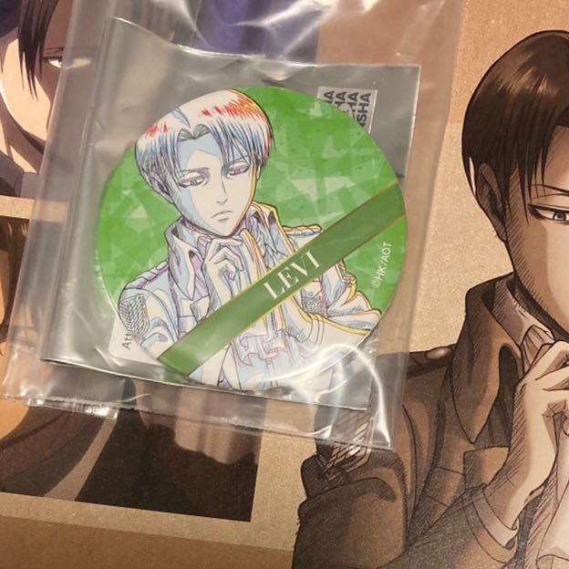 進撃の巨人 WIT Studio 原画 ビッグ缶バッジ リヴァイ 15枚セット 進撃