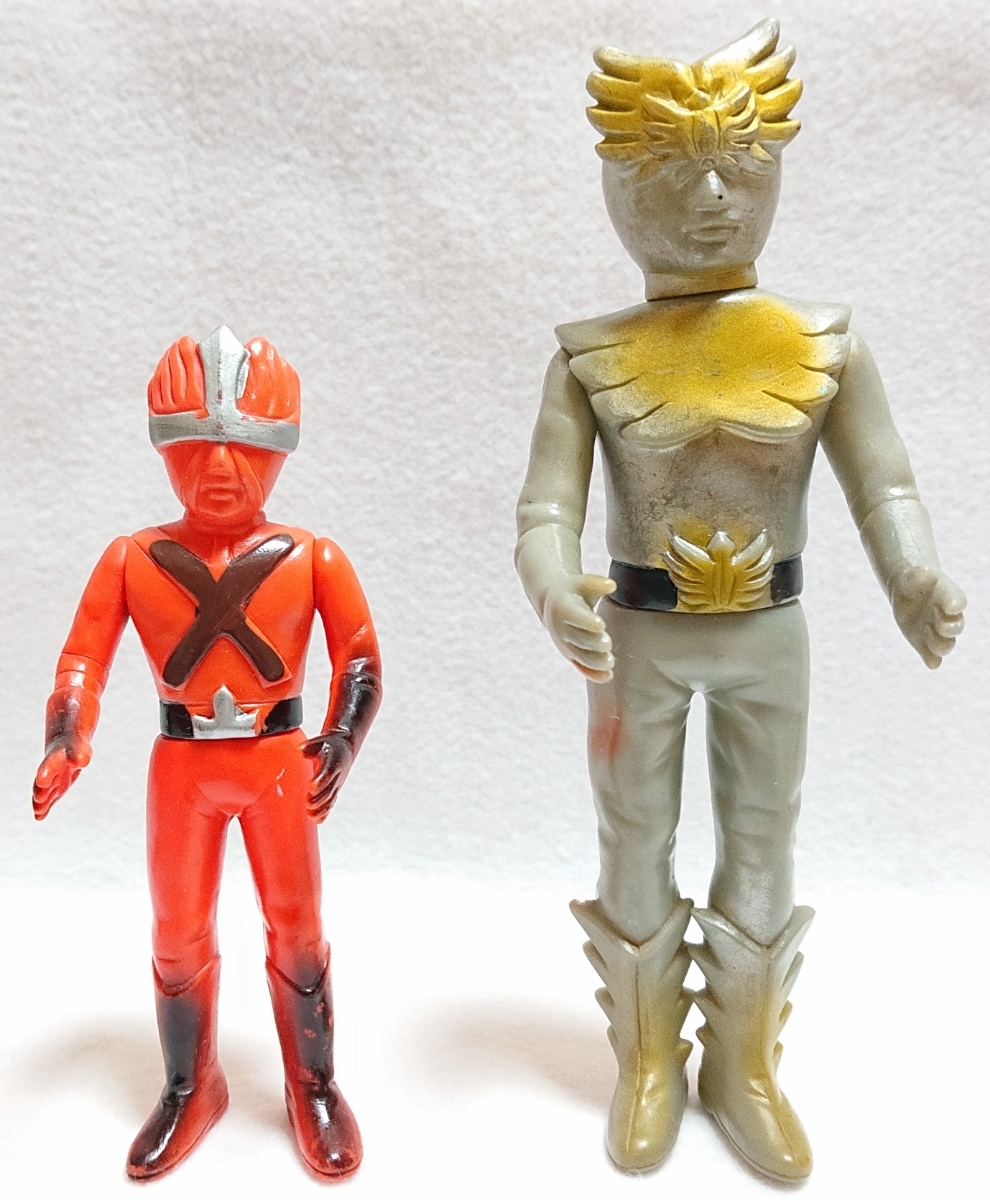 レインボーマン ダッシュ2 炎の化身 ソフビ 無版権 パチ 当時物