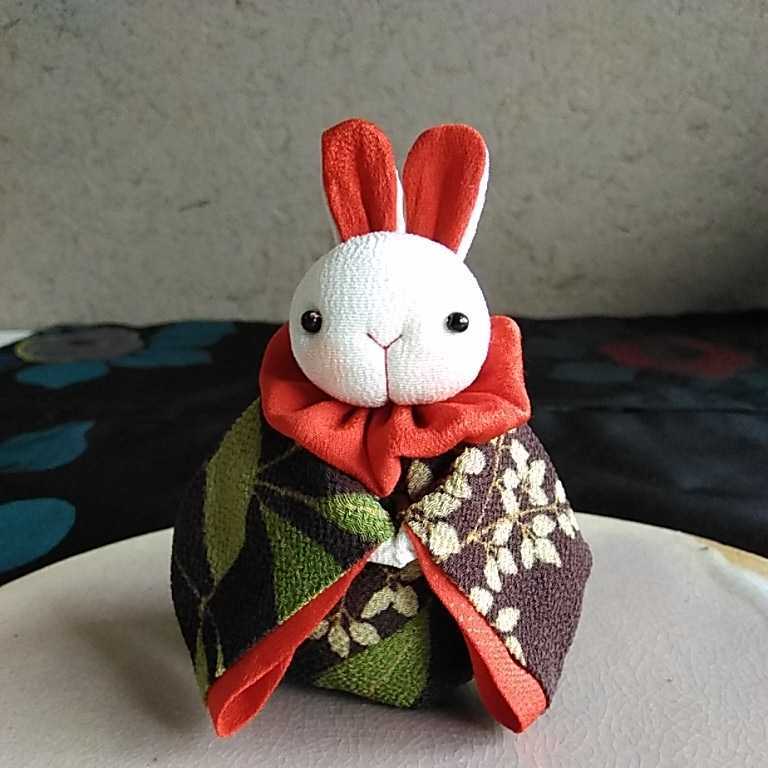 うさぎの花魁 うさぎの花魁 創作ちりめん人形 ちりめんうさぎ人形 古布