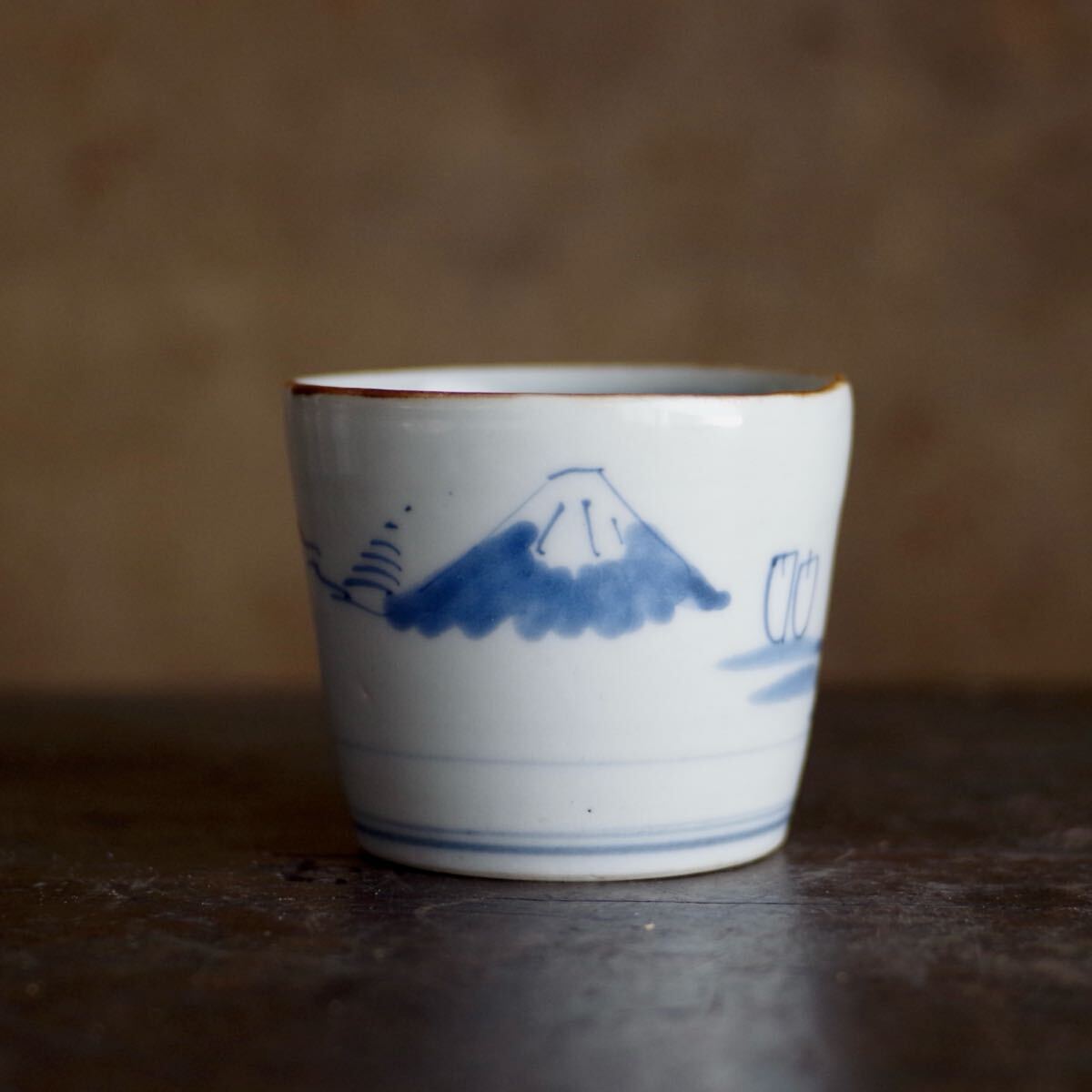 会津本郷 宗像窯 七代目 宗像 亮一 造 土灰白_ 窯変 壷 共箱 】 茶道具