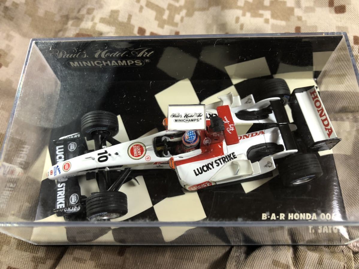 ミニチャンプス F1 2004 BAR ホンダ BAR006 Lucky Strike カスタム