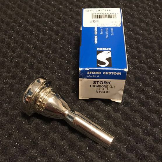 中古】【貴重・美品】トロンボーン マウスピース STORK CUSTOM NY 5GS
