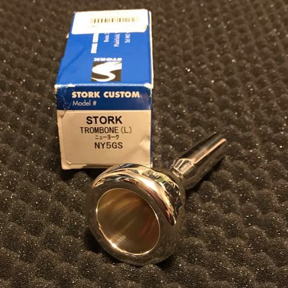 中古】【貴重・美品】トロンボーン マウスピース STORK CUSTOM NY 5GS