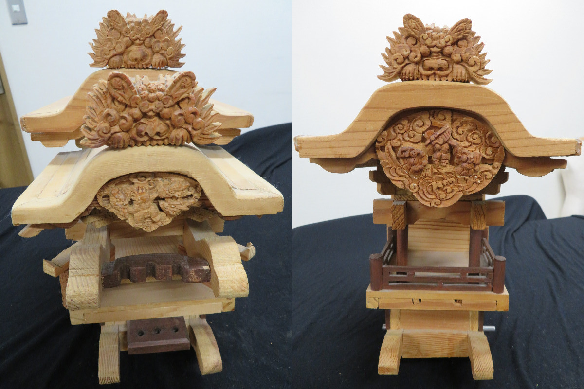 龍頭】社寺仏閣、山車、屋台、神殿、だんぢり彫刻 幅30cm