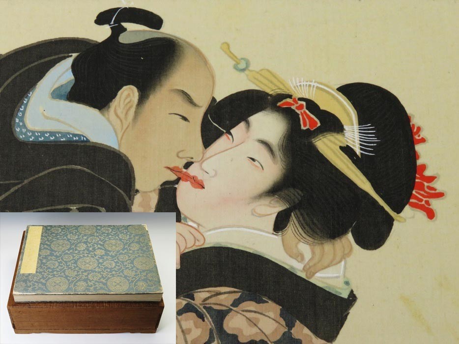 肉筆春画帖 全12圖 浮世絵 明治期 肉筆 美人画 春画 ukiyoe 艶本