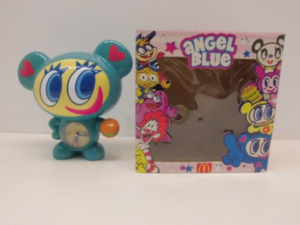 マクドナルド ANGEL BLUE マスコット ナカムラくん 目覚まし時計