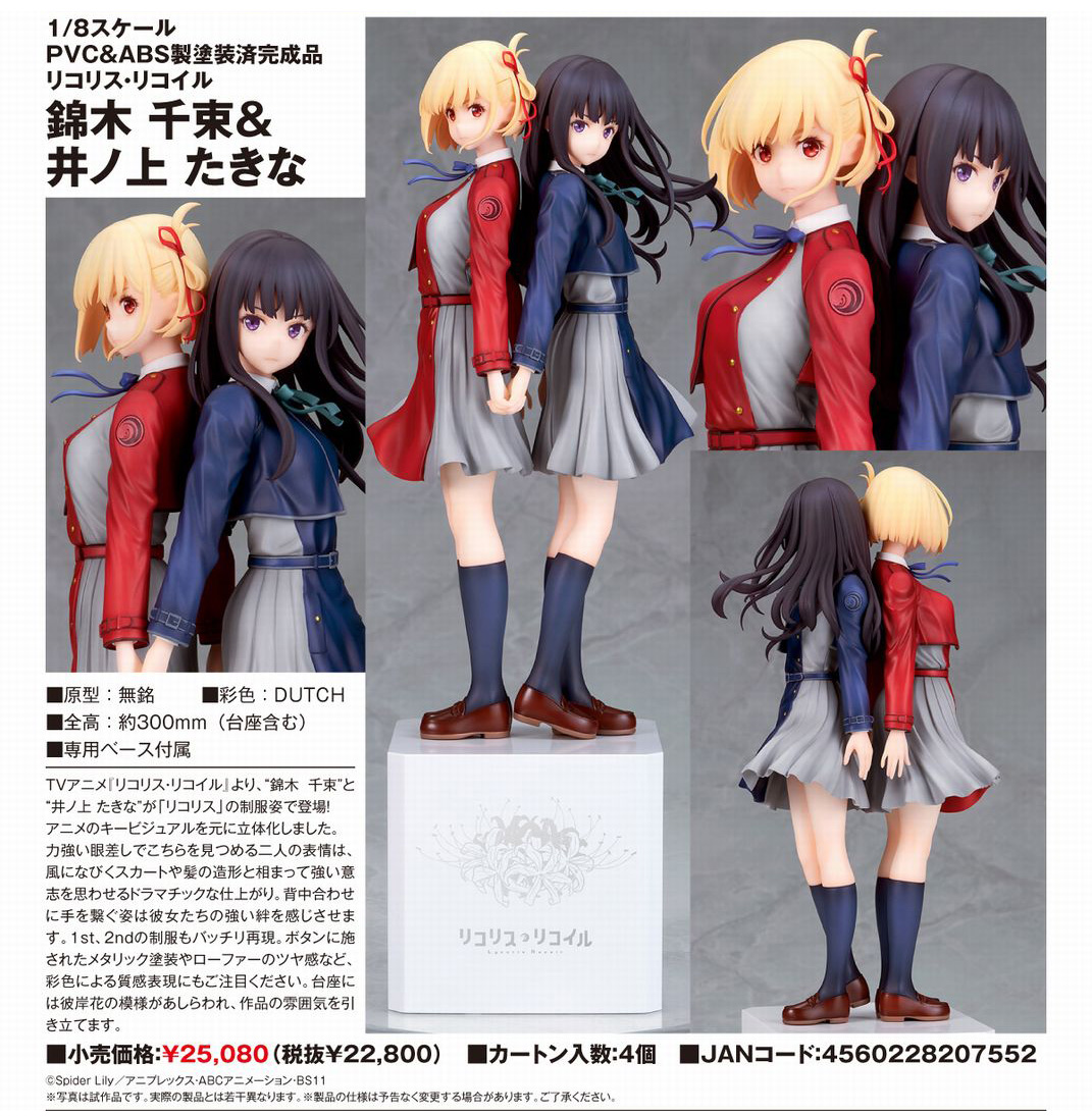 2026/01] ALTER リコリス・リコイル 錦木千束 と 井ノ上たきな 1/8 PVC