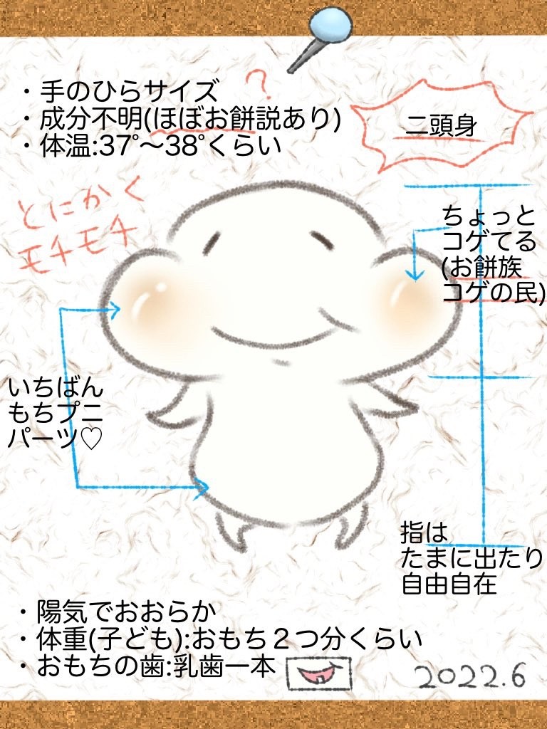 お餅の妖精「おもち」 - GENSEKI