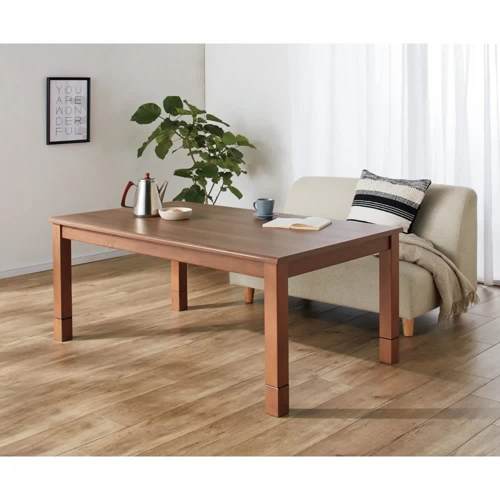 6段階に高さ調節できる！モダンダイニングこたつシリーズ テーブル