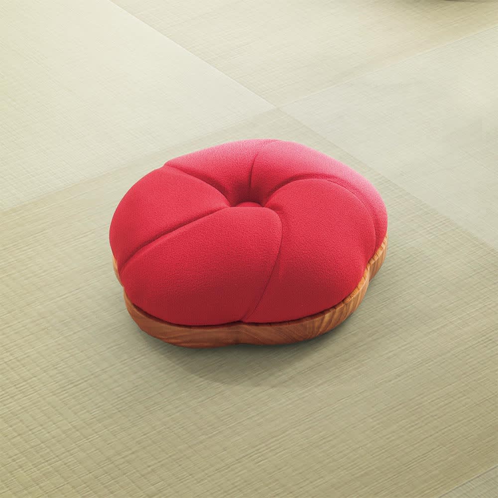 センダン天然木モナカシリーズ フロアクッション 梅 高さ13cm幅37cm