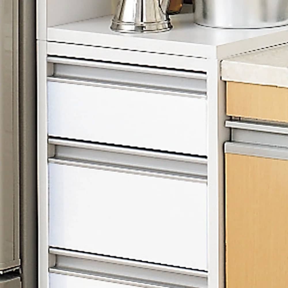 幅12奥行55cm］ 取り出しやすい2面オープンすき間収納庫 日本製 通販