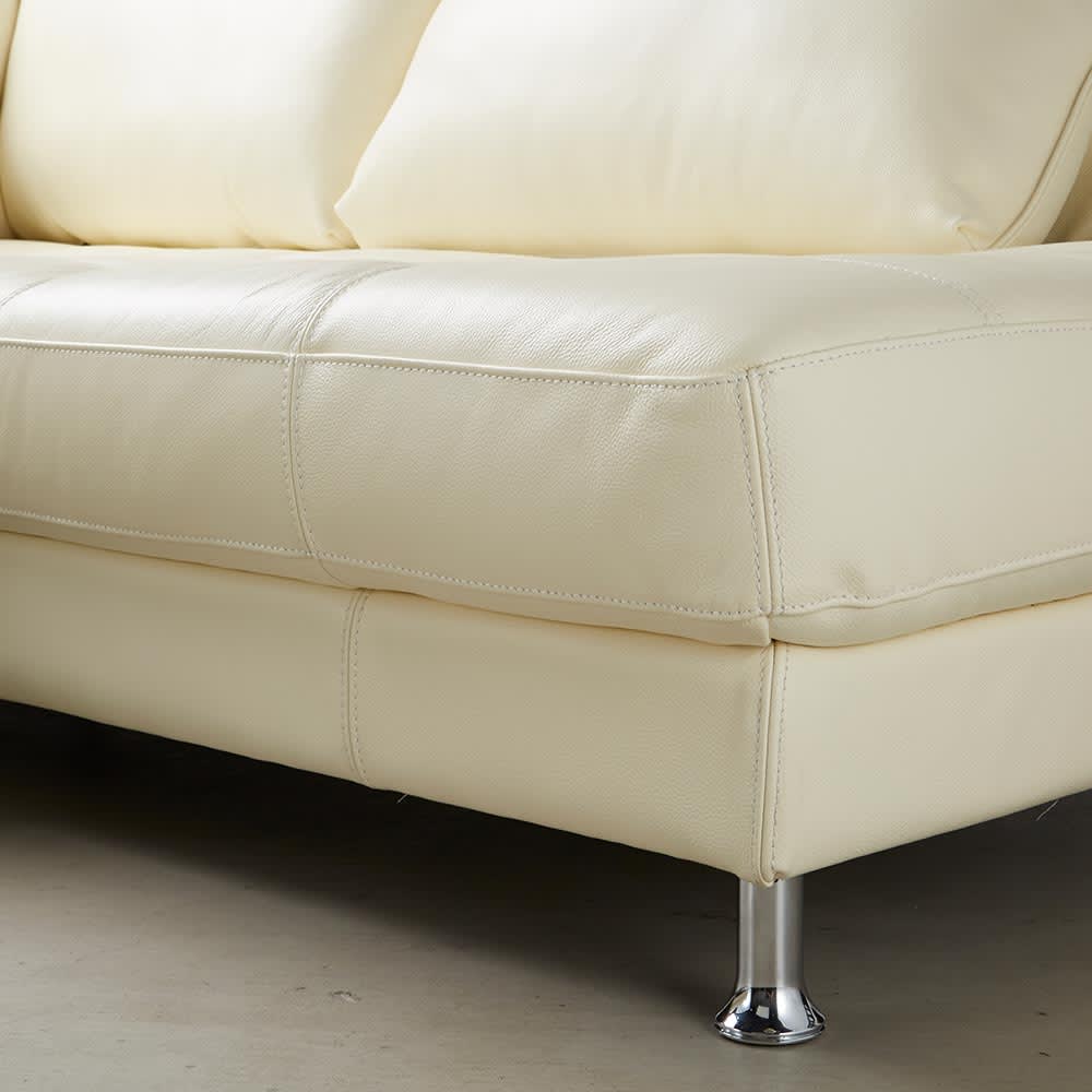 直接引き取り限定東京ホワイト コーナーソファ 合成皮革 直接引き取り