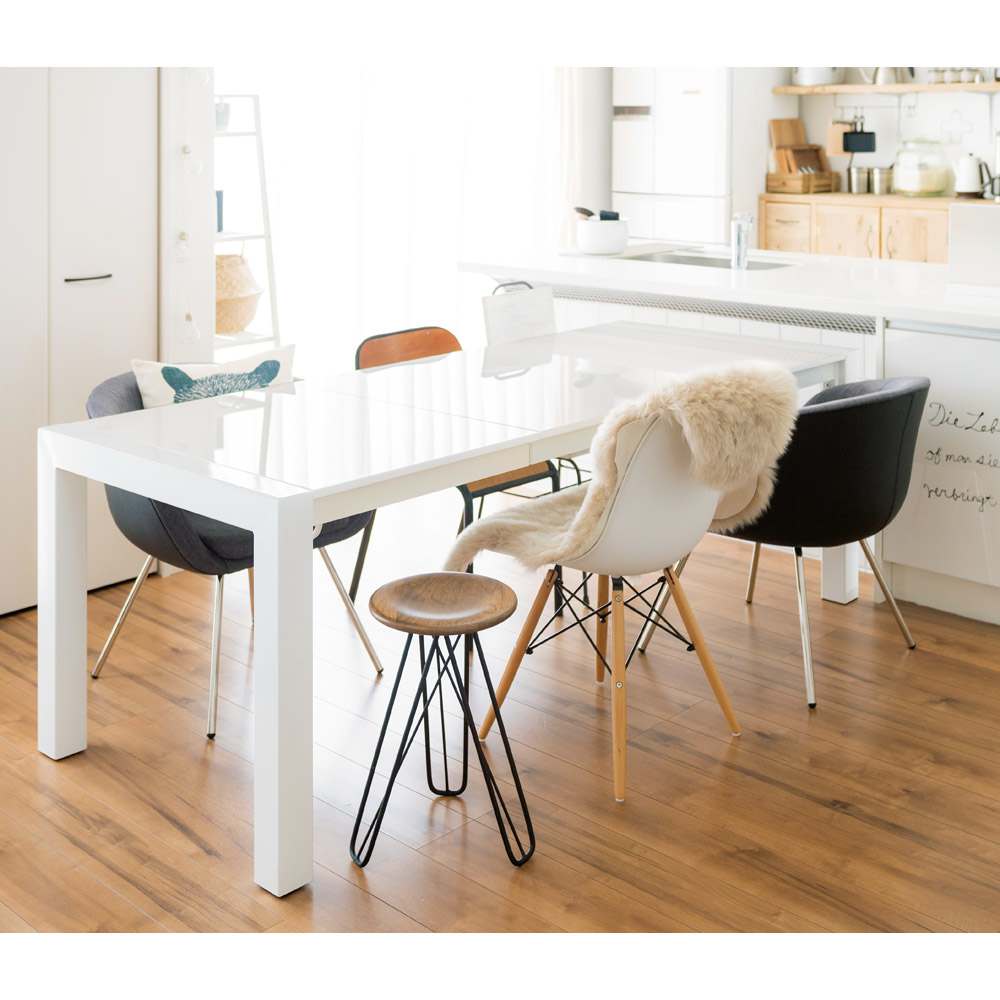 Steady 伸長式ダイニングテーブル 幅140cm・伸長時200cm 通販 - ディノス