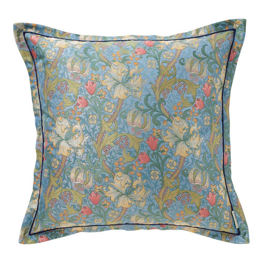 モリスデザインスタジオ ジャカード織クッションカバー〈ゴールデン