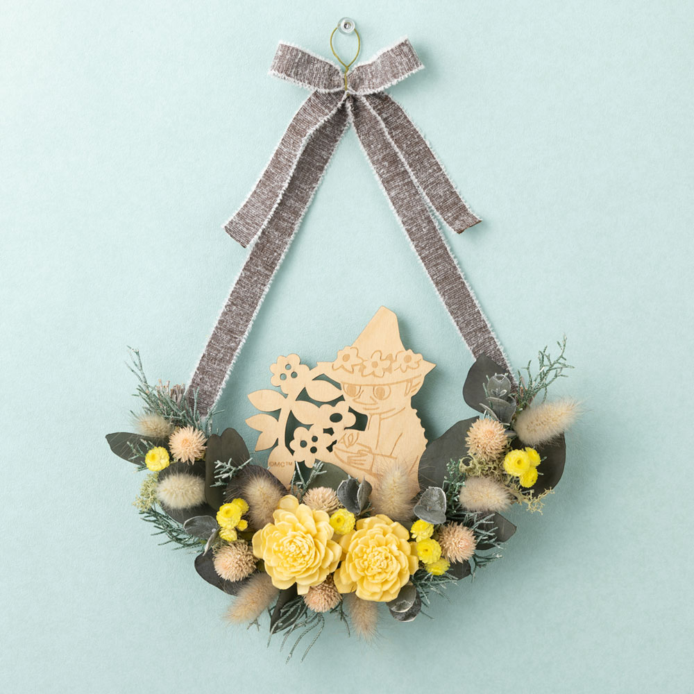 ムーミン ドライフラワー「ナチュラル・ハーフリース（スナフキン