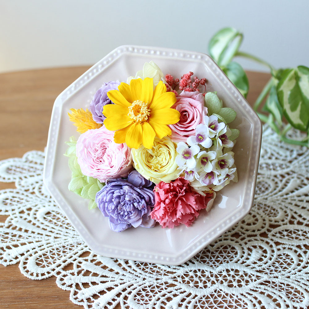 プリザーブドフラワー「Cheerful Frame」｜フラワーギフト通販なら