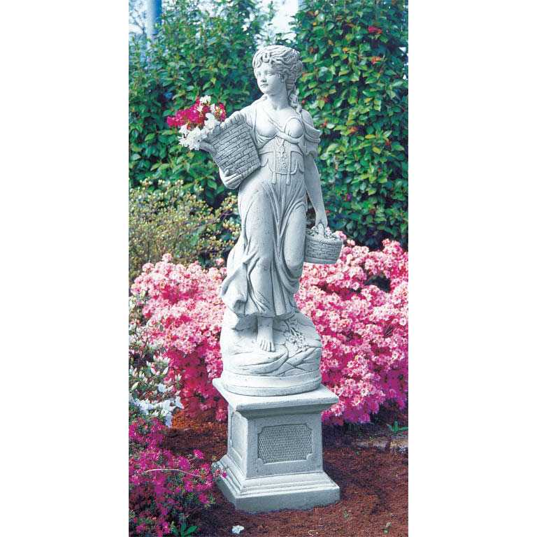 園芸ネット本店｜イタリア製石像：花かごを持つ乙女（大） の通販【公式】