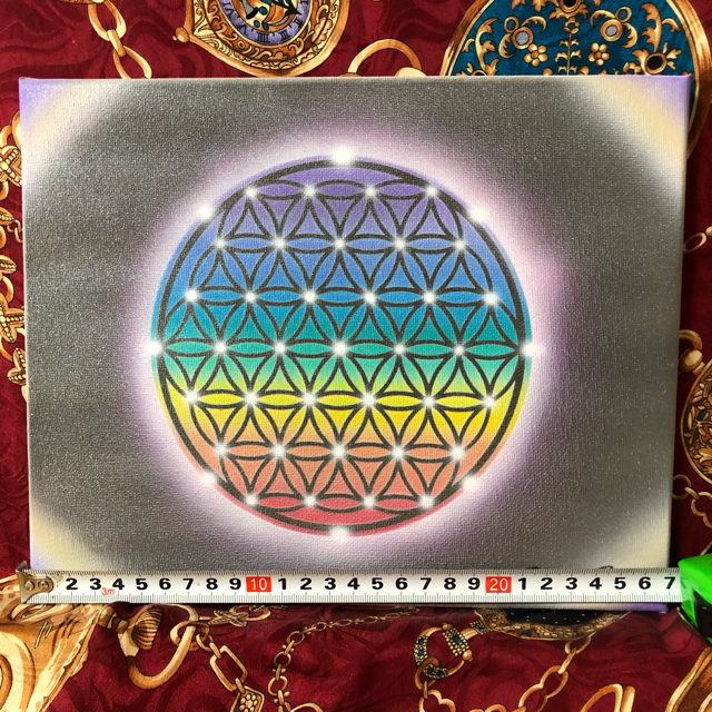 風水絵画】曼陀羅神聖幾何学模様フラワーオブライフ~スピリチュアル