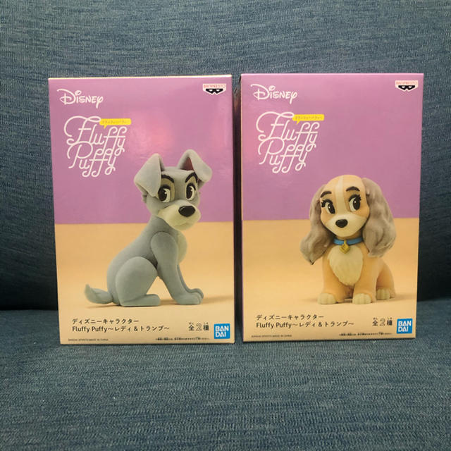 Disney - ディズニー Fluffy PUFFYレディ&トランプ フィギュア