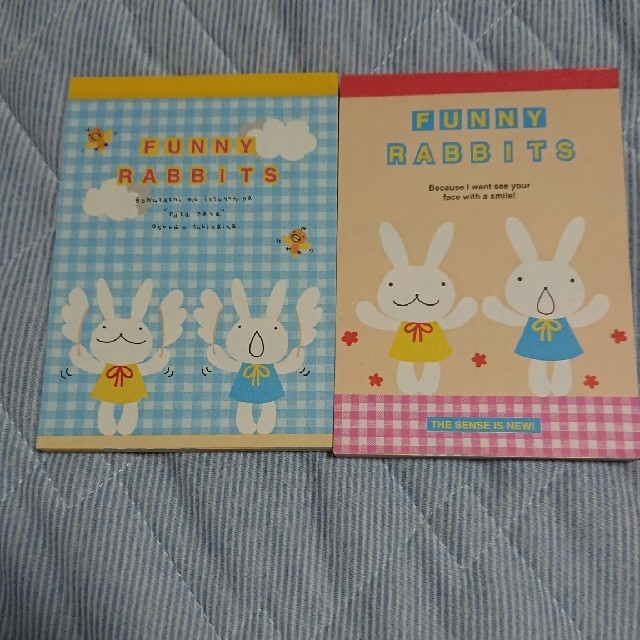 まろ様専用商品】FUNNY RABBITS メモ帳4冊&シール3枚の通販 by ら～'s