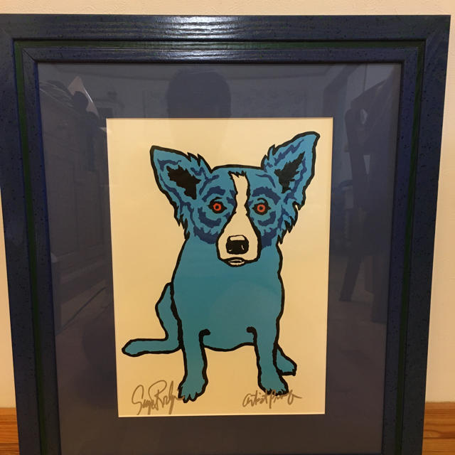 ブルードッグ 絵画です。の通販 by ハマ's shop｜ラクマ