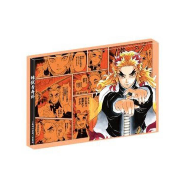 鬼滅の刃 アクリルブロック 名場面ジオラマ バースデー 缶バッジ 煉獄