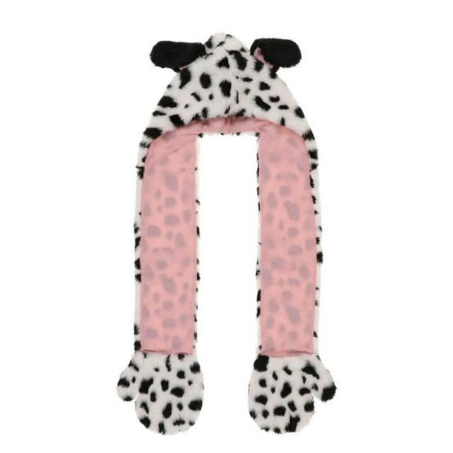 Disney - ディズニー 101匹わんちゃん 被り物 ファンキャップ マフラー