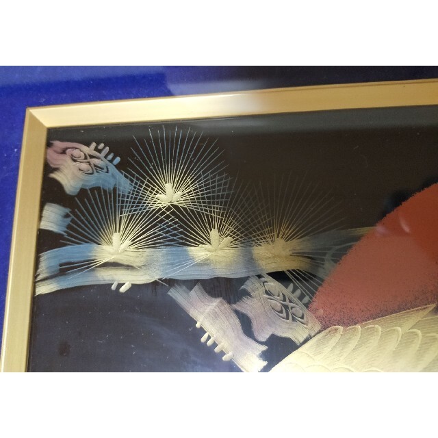 輪島塗 漆芸額 沈金 松井義明 松に鷹 パネルの通販 by GoroGoro's shop