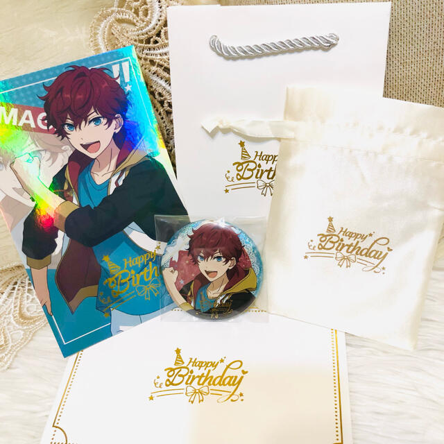 あんスタ 中国限定バースデーセット天城一彩 ALKALOID缶バッチの通販